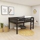 preview thumbnail 5 of 5, Space Saver Full Size Kids Loft Bed with Stairs and Storage - Cappuccino