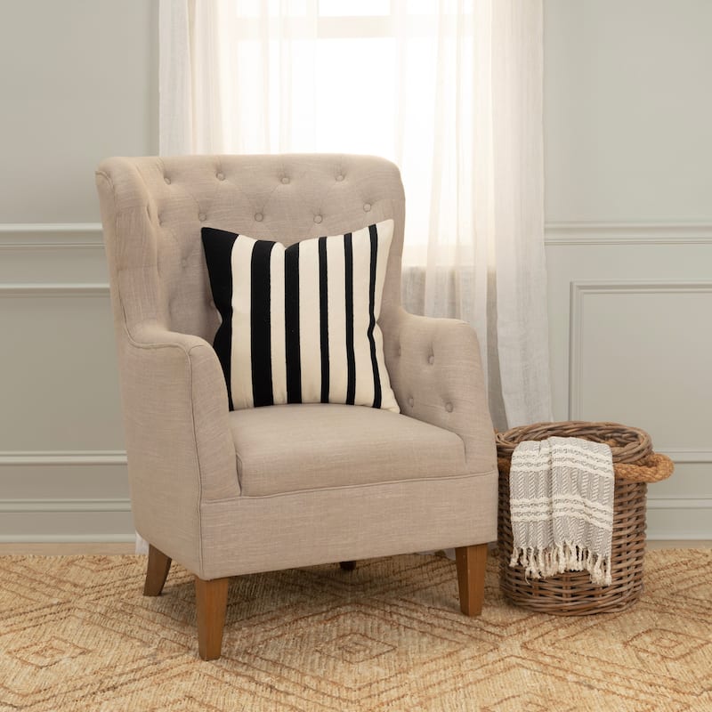 Rizzy Home Transitional Poly Filled Pillow - 20" x 20"