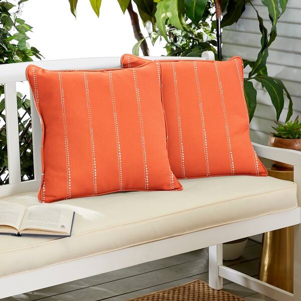 Sorra Home Outdoor Corded Pillow Set of 2