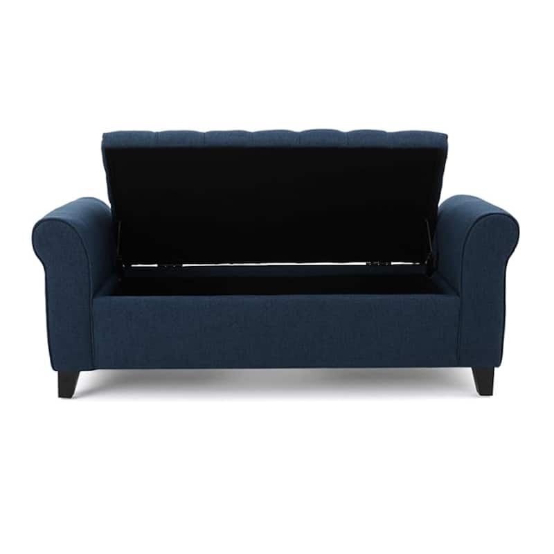 Hayes Armed Storage Bench