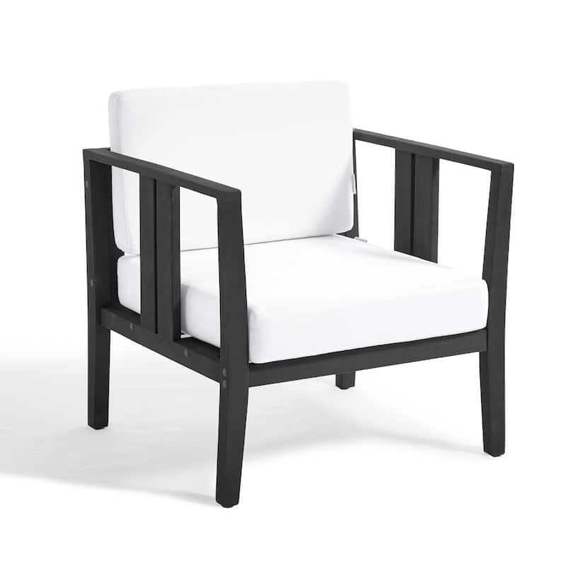 6-Piece Outdoor Furniture Solid Teak Patio Conversation Set with Table