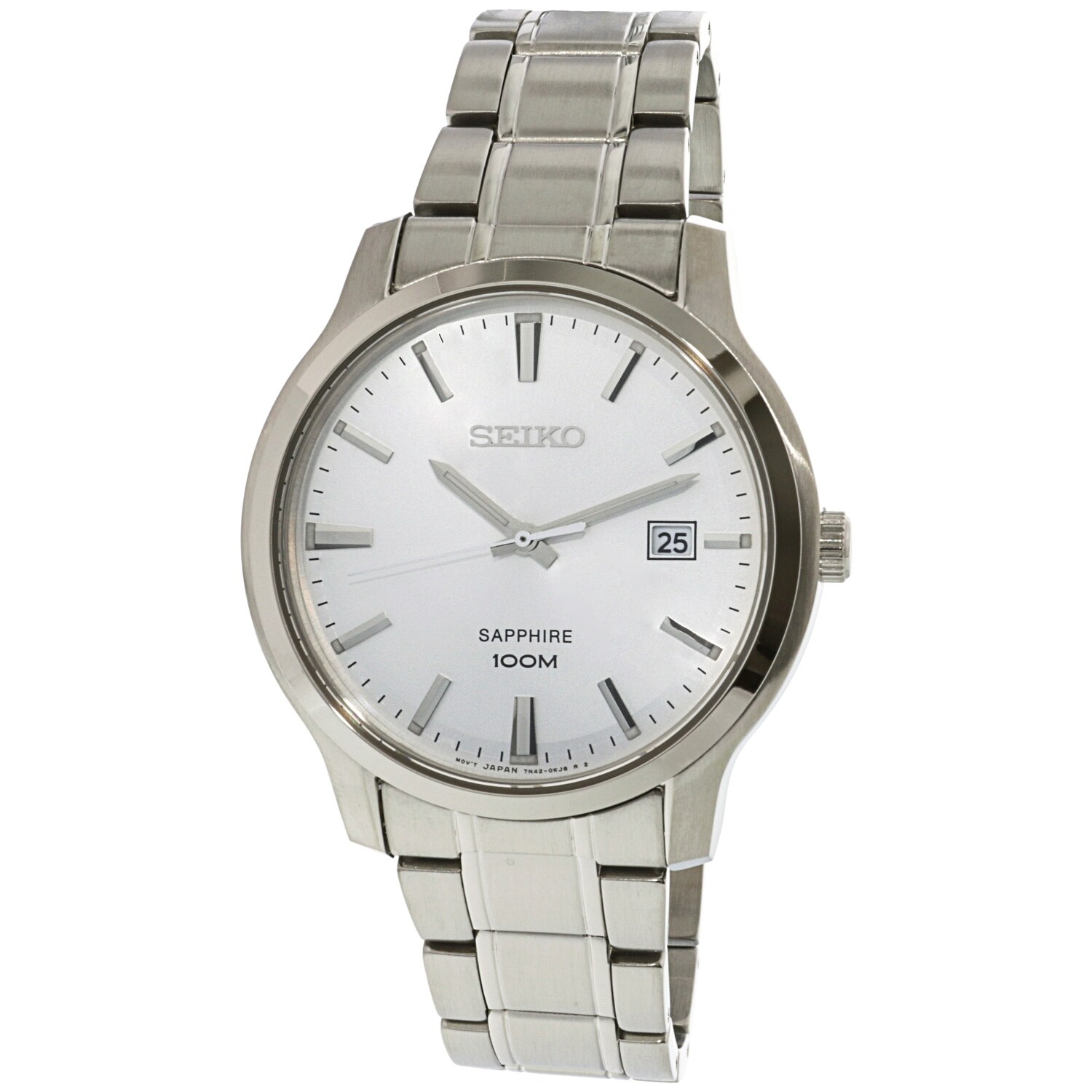 seiko men's silver watch