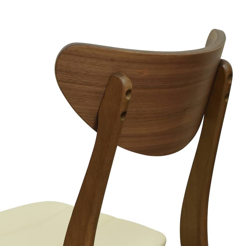 Anise Faux Leather and Rubberwood Dining Chair (Set of 2) by Christopher Knight Home