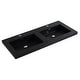 preview thumbnail 14 of 45, Dowell 22" FTB Resin Bathroom Vanity Basin 49Wx22Dx6H 2 Sinks, Black - Black