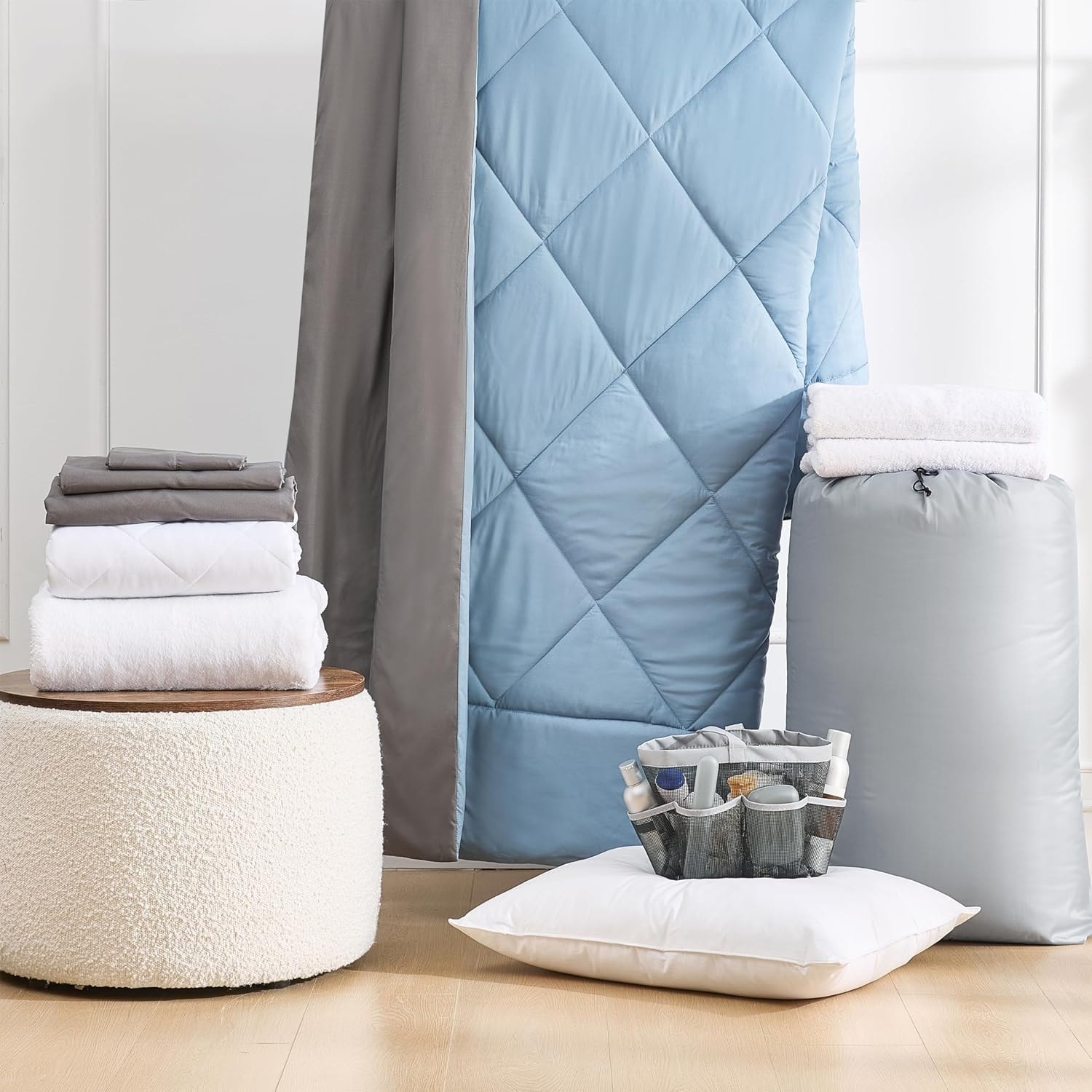 College Freshman Dorm Pack - Twin XL Bedding Kit Plus