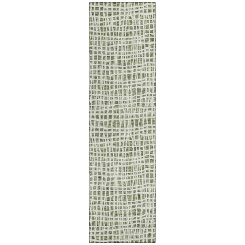 Machine Washable Indoor/ Outdoor Chantille Modern Abstract Rug