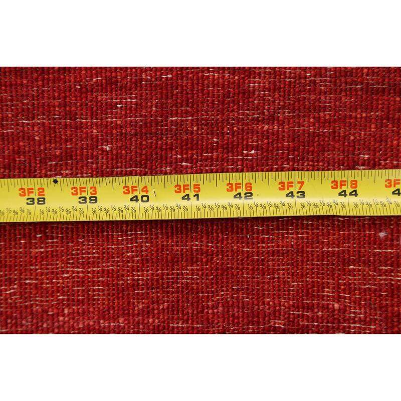 Striped Contemporary Gabbeh Kashkoli Oriental Wool Runner Rug Handmade - 2'7" x 12'8"