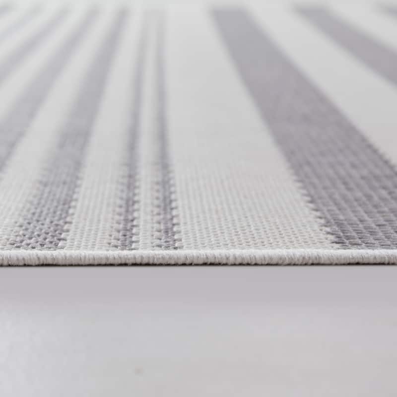 Marius Striped Indoor/Outdoor Area Rug