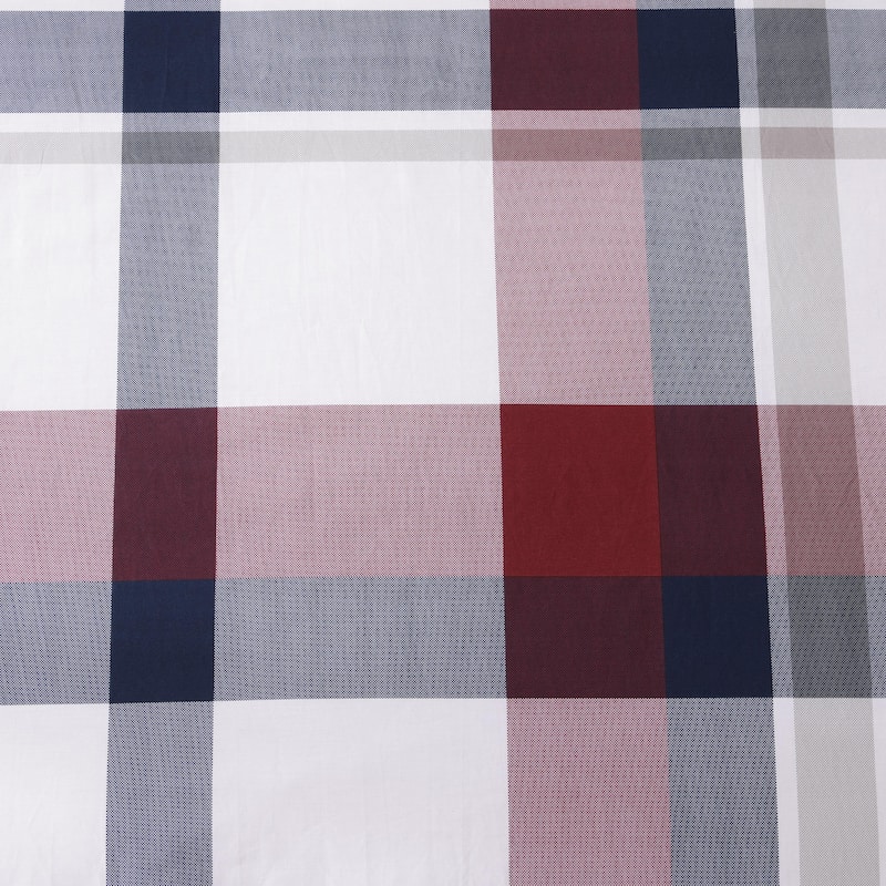 Tommy Hilfiger Prospect Park Plaid Cotton Reversible Blue Comforter Set