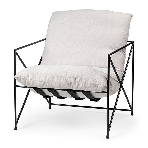 Black metal frame accent clearance chair