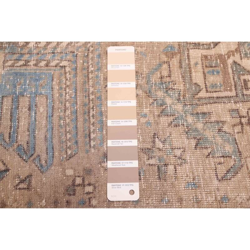 ECARPETGALLERY Hand-knotted Antalya Vintage Tan Wool Rug - 3'0 x 14'3