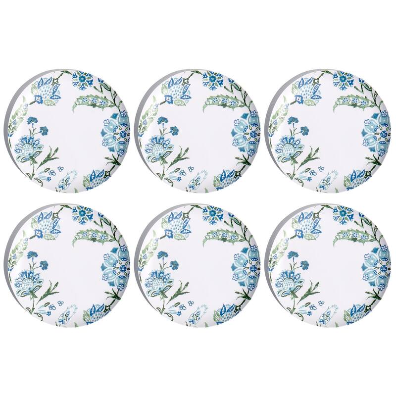 Abode Homewares by TarHong Hana Ikat Dinner Plate 10.5", Set of 6