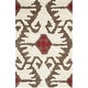 preview thumbnail 65 of 83, SAFAVIEH Handmade Wyndham Zvonka Modern Wool Rug 2'6" x 4' - Ivory/Brown - Rectangle