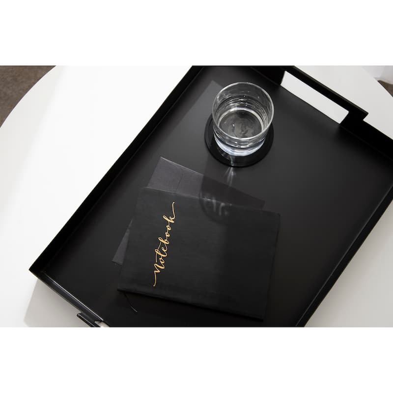 Kate and Laurel Myo Metal Rectangle Tray
