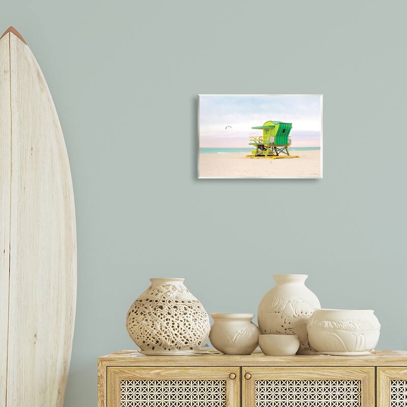 Stupell Lime Green Lifeguard Hut Wall Plaque Art Design By Seven Trees Design