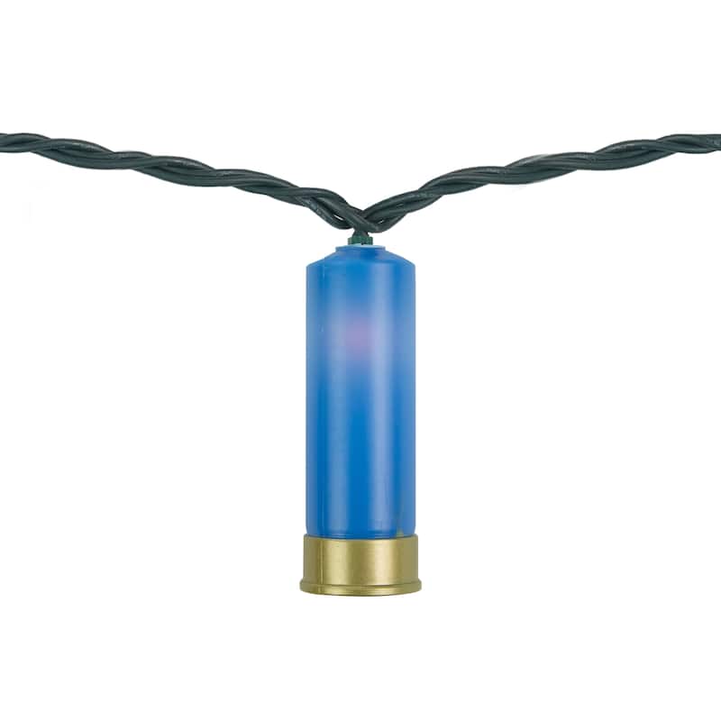 10ct Multi-Color Shotgun Shell Novelty Light Set Clear Lights