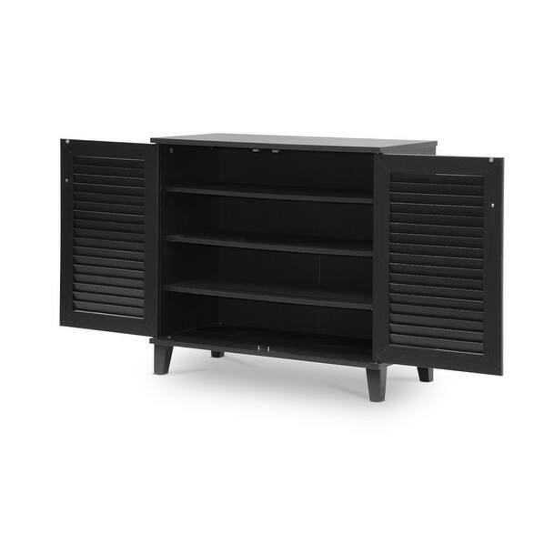 Shop Lucerne 2 Door Espresso Entryway Shoe Storage Cabinet Free