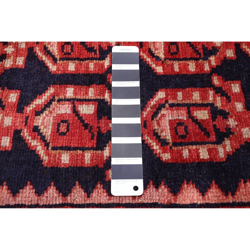 ECARPETGALLERY Hand-knotted Andelz Dark Navy Wool Rug - 3'8 x 10'8