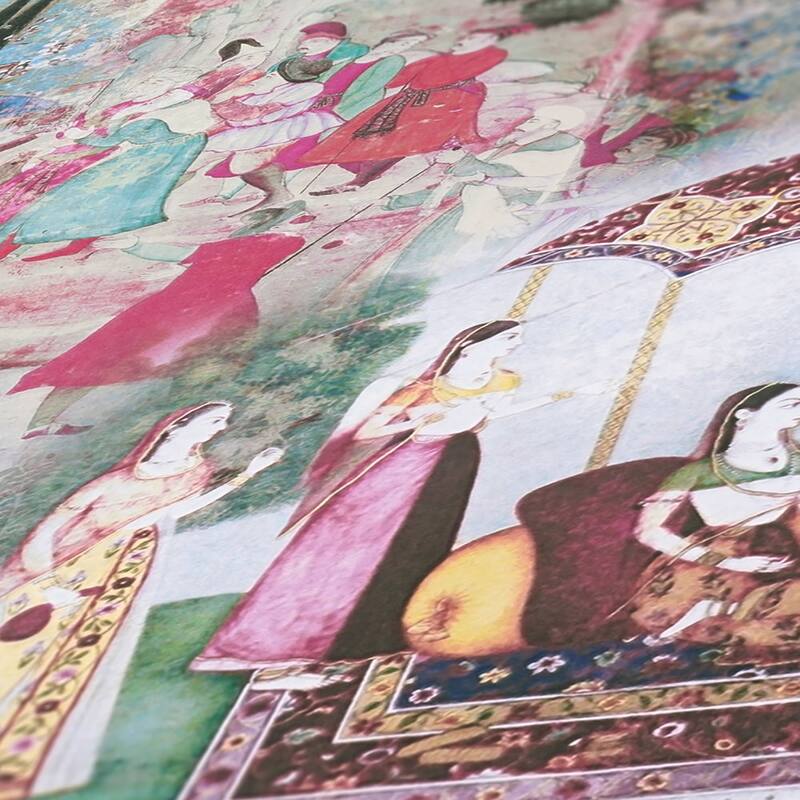 AS Creation Fenmore Light Blue Indian Safari Wallpaper