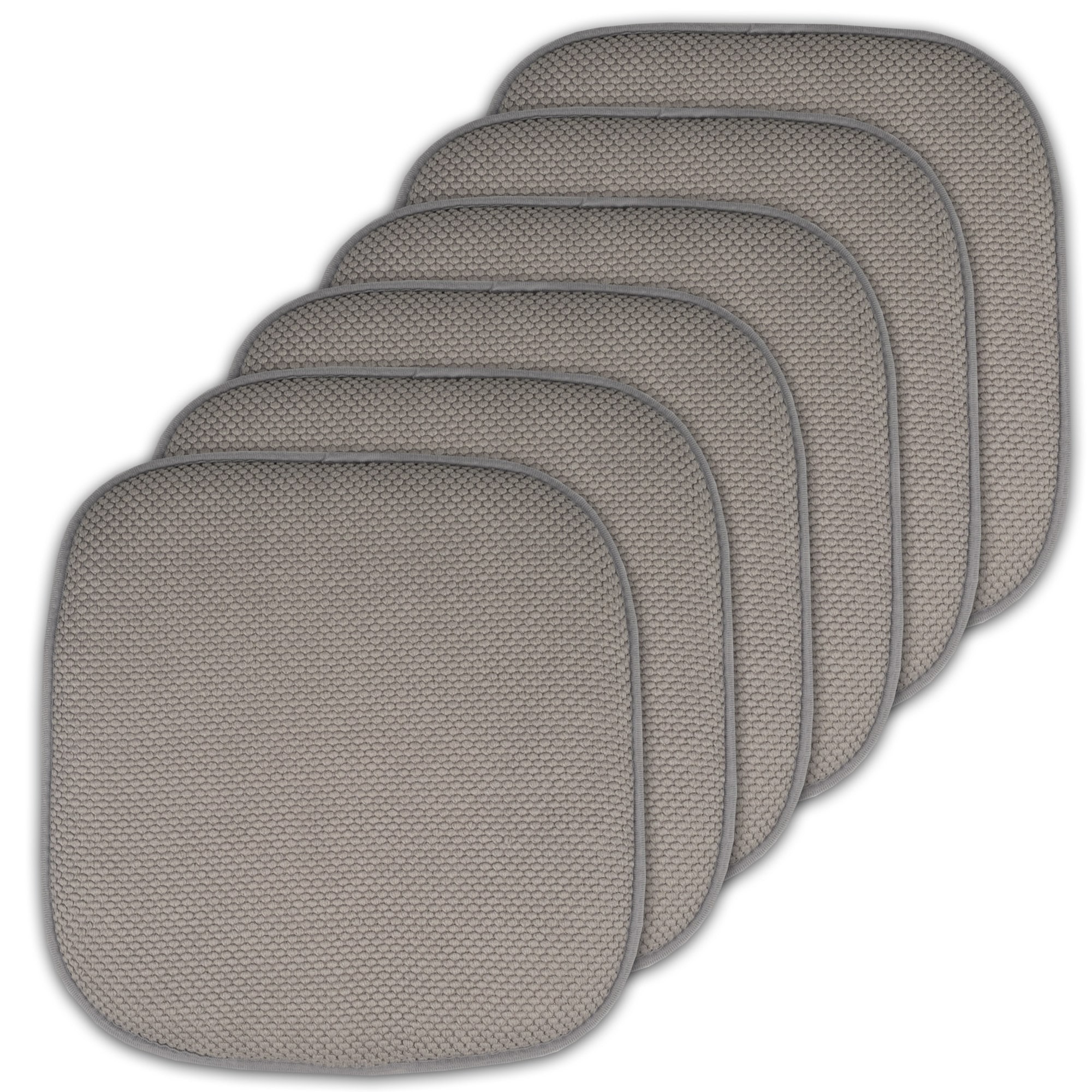 Sweet Home Collection Honeycomb Memory Foam No Slip Back Chair Pad Cushion 16" x 16"