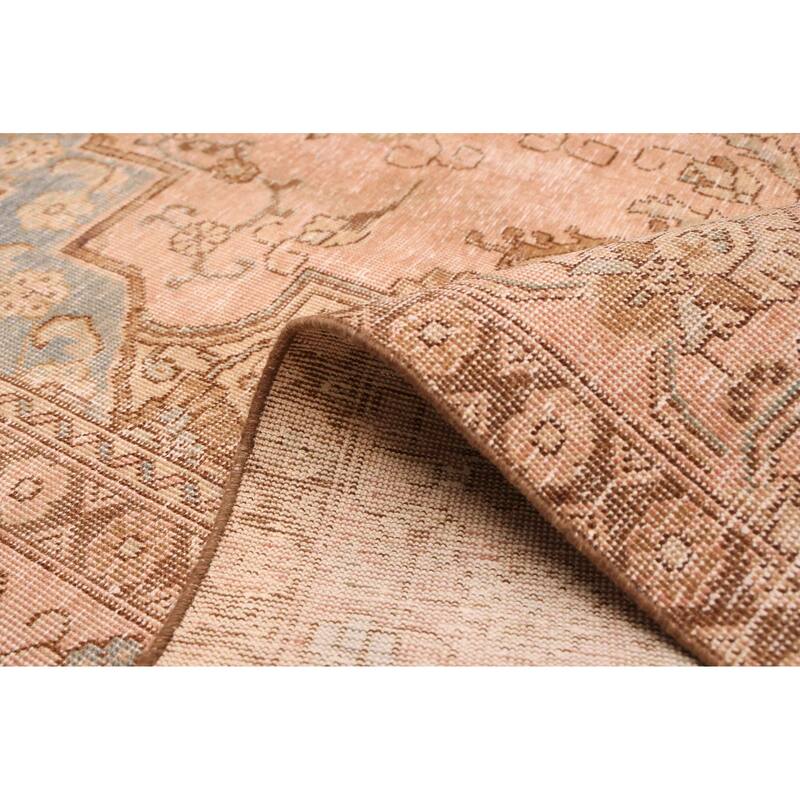 ECARPETGALLERY Hand-knotted Antalya Vintage Copper Wool Rug - 9'8 x 12'10