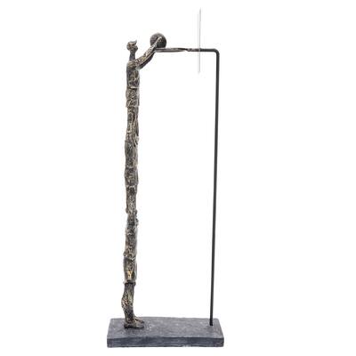 Sagebrook Home Bronze Polyresin Basketball Sculpture Contemporary