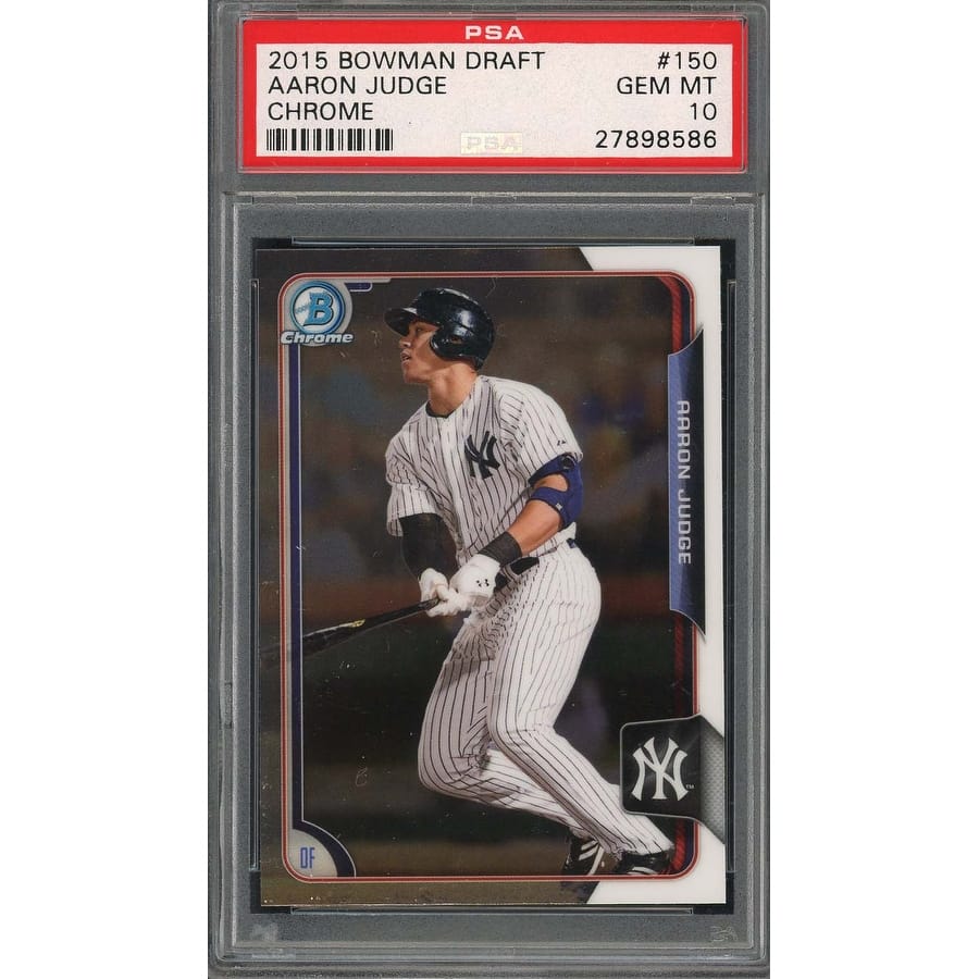 Aaron Judge 2015 Bowman Draft Chrome Baseball Rookie Card RC #150 Graded PSA 10 - 8'6" x 11'6"
