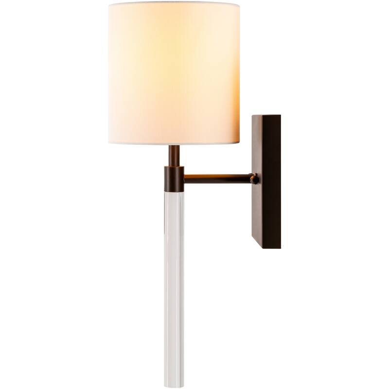 Lido Mod Acrylic 1-light Wall Sconce - 21"H x 9"W x 7"D