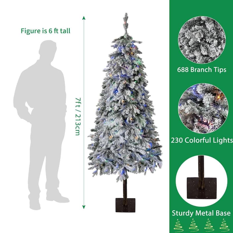 Snow Flocked Xmas Artificial Christmas Tree for Christmas Decor