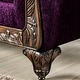 preview thumbnail 6 of 5, Furniture of America Grendel Traditional Purple Chenille Sofa