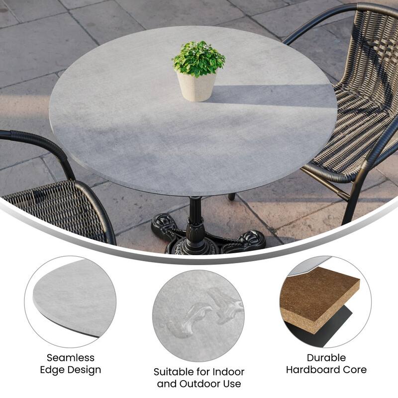 Commercial HPL Wrapped Seamless Scratch and Stain Resistant Tabletop