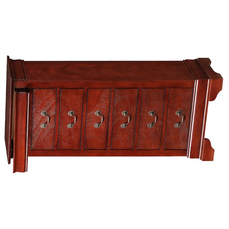 7-Drawer Wooden Bedroom Chest - 51" - Brown