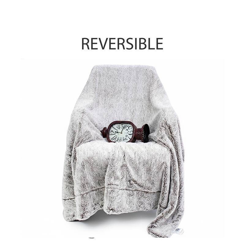 Luxury Soft Faux Fur Reversible Fleece Blanket