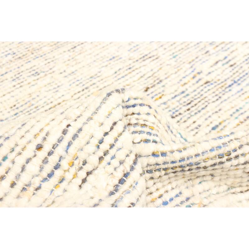 ECARPETGALLERY Braid weave Sienna Cream Wool Rug - 4'11 x 7'10