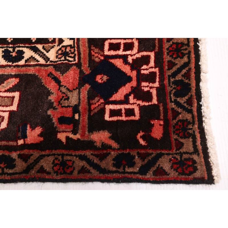 ECARPETGALLERY Hand-knotted Kayseri Vintage Dark Red Wool Rug - 5'5 x 6'11