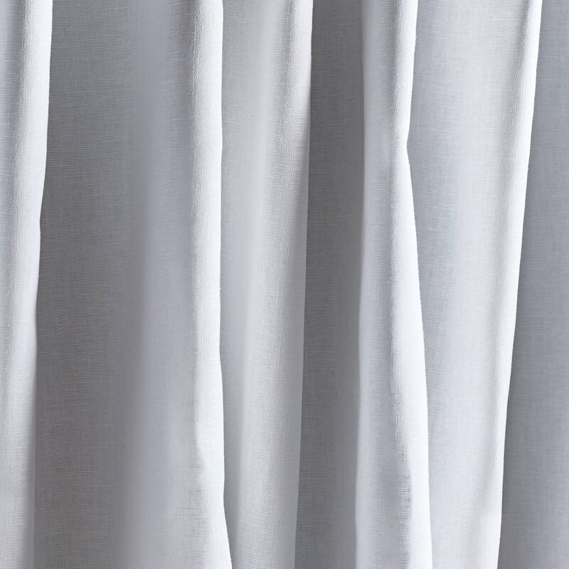 Martha Stewart Lido Linen Back Tab Curtain Panel Pair