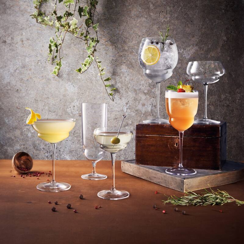 Luigi Bormioli Set of 4 Backdoor 20s Glasses