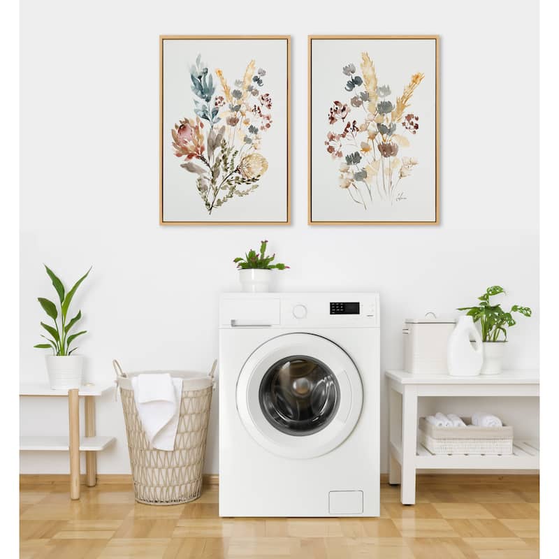 Kate and Laurel Sylvie Wildflower Canvas Art by Sara Berrenson