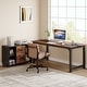 preview thumbnail 2 of 9, 70.8 Inches L-Shaped Executive Desk with Drawer and File Cabinet