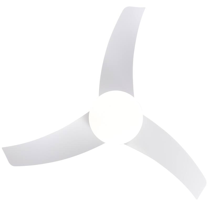 42 in. Black modern Ceiling Fan with Light and Remote Control, Reversible DC Motor - 42 Inches