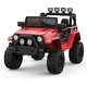 preview thumbnail 1 of 33, 2-Seater Ride On Truck Car, Kids 4 Wheeler Car for Girls and Boys Red