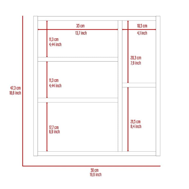 Myrick 2-Shelf Medicine Cabinet with Mirror