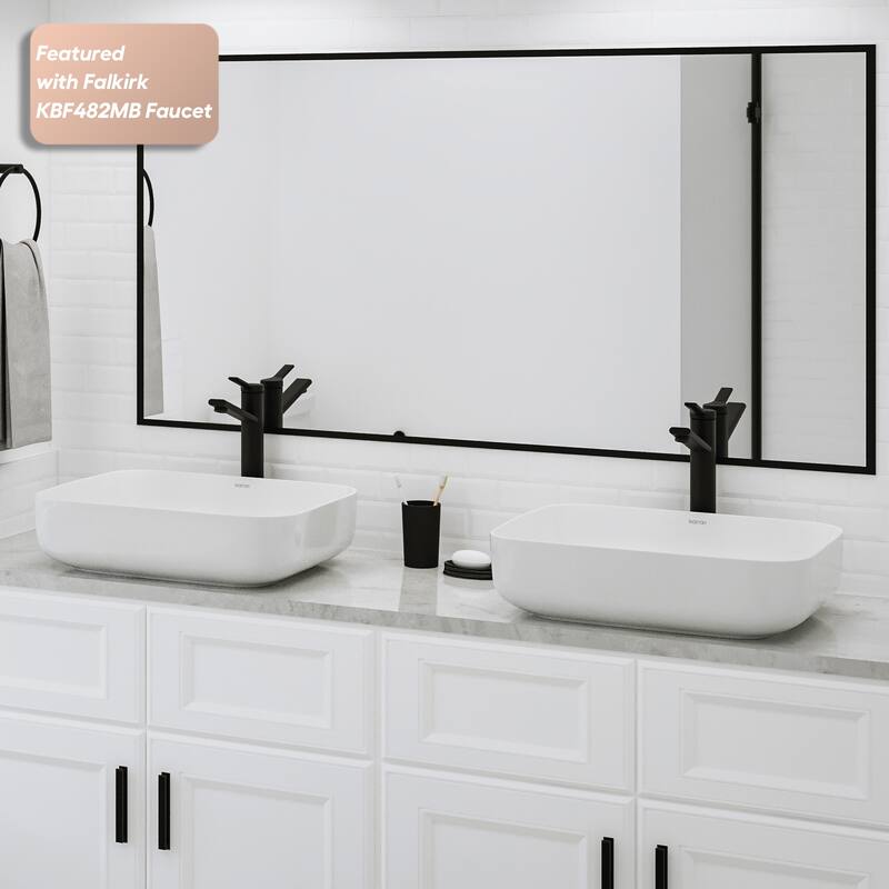 Karran Valera 20" Vitreous China Vessel Bathroom Sink in White