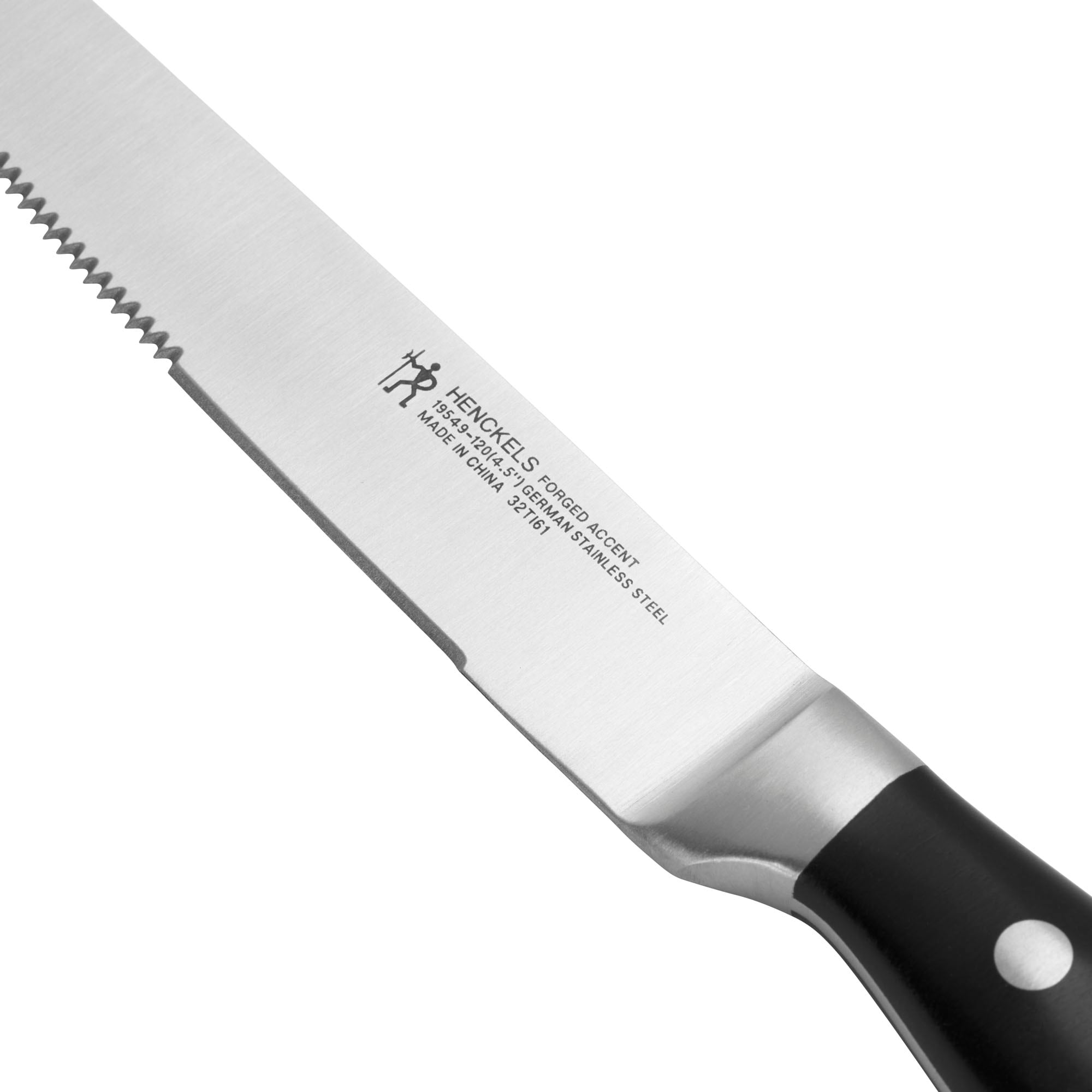 Henckels Forged Accent Set of 4 Steak Knife Set, German Engineered