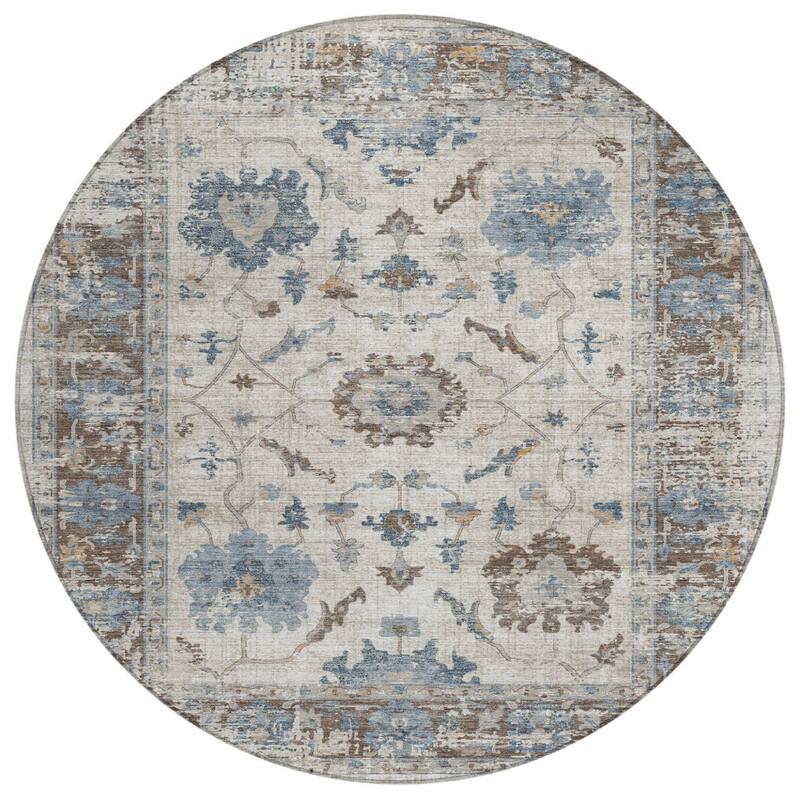 HomeRoots Floral Traditional Rectangle Outdoor Rug