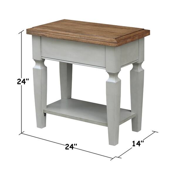 Solid Wood Vista Side Table On Sale Bed Bath & Beyond 26853795