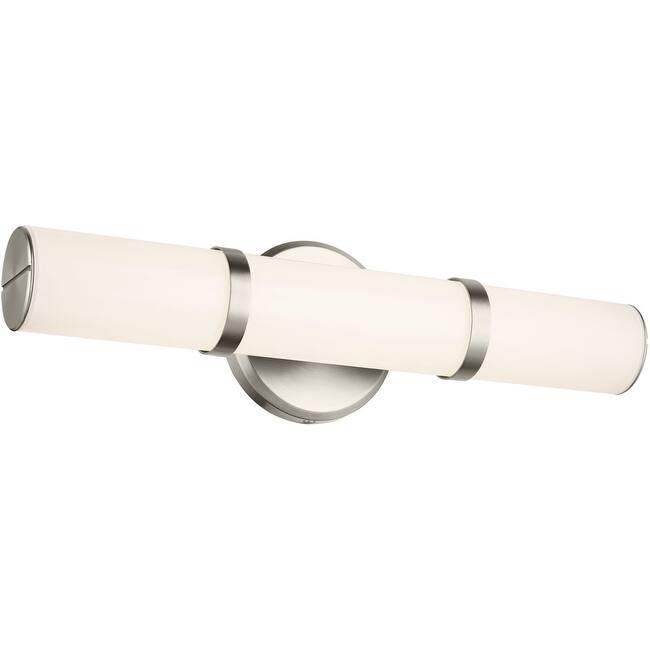 Kichler 55187LED Rosh 18" Wide LED Bath Bar with White Glass Shade