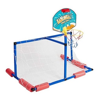 2 in 1 Water Sport Game ,Water Polo with Basketball Stand for Play