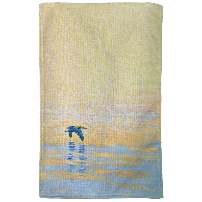 Evening Pelican Kitchen Towel - 16x25