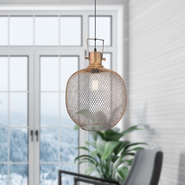 Brass mesh pendant light hot sale